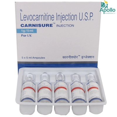 Carnisure 1 gm Injection 5 x 5 ml, Pack of 5 InjectionS