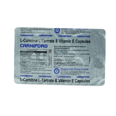 Carniford Capsule 10's, Pack of 10 CapsuleS