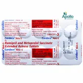 Cardace Meto 5 Tablet 10's, Pack of 10 TABLETS