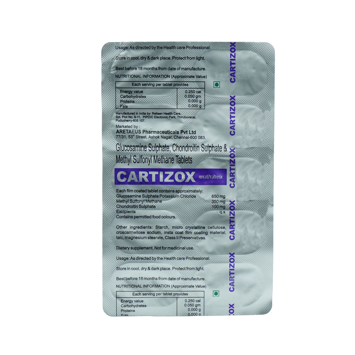 Buy Cartizox Tablet 10's Online