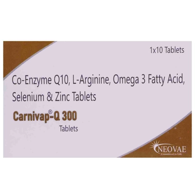 Carnivap-Q 300 Tablet 10's, Pack of 10 TABLETS