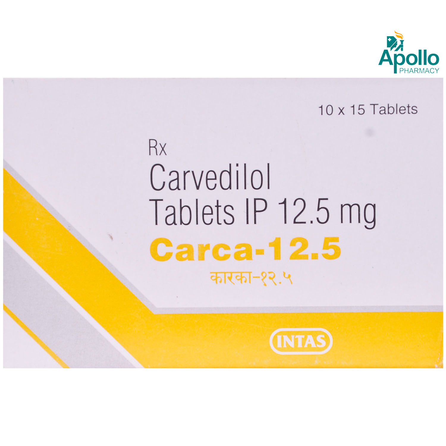 Carca 12.5 Tablet 15's, Pack of 15 TABLETS
