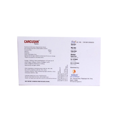 Carcusan Tablet 10's, Pack of 10 TABLETS