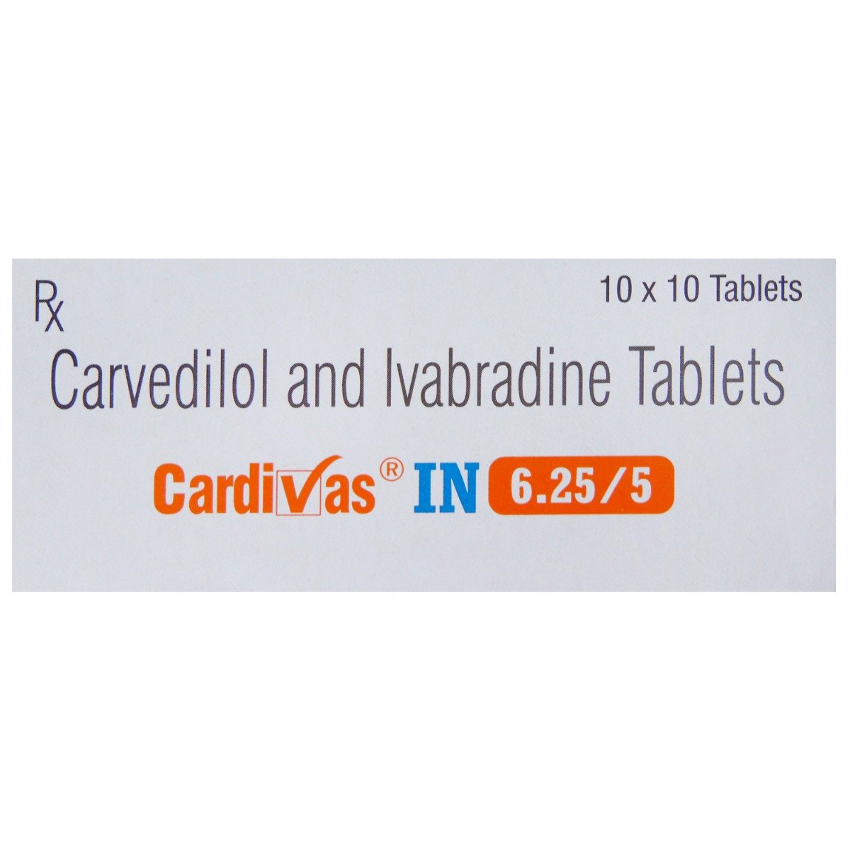 Cardivas IN 6.25/5 Tablet 10's, Pack of 10 TABLETS Cardivas IN 6.25/5 Tablet 10's, Pack of 10 TABLETS