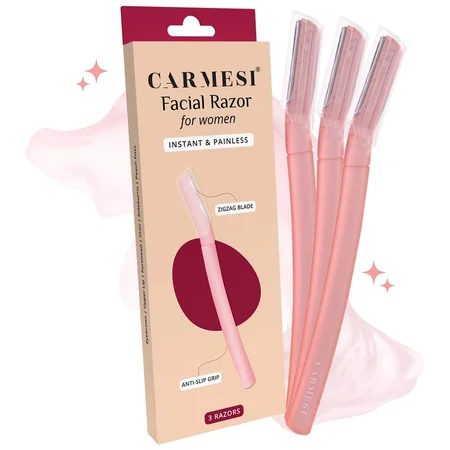 Carmesi Facial Razor For Women, 3 Count