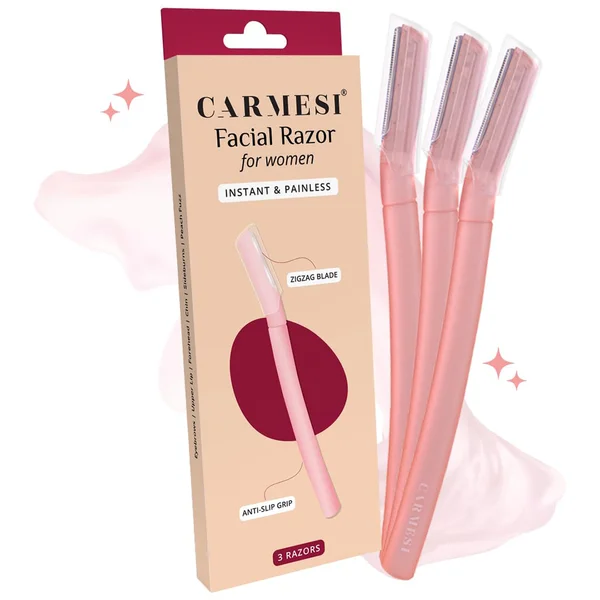 Carmesi Facial Razor For Women, 3 Count