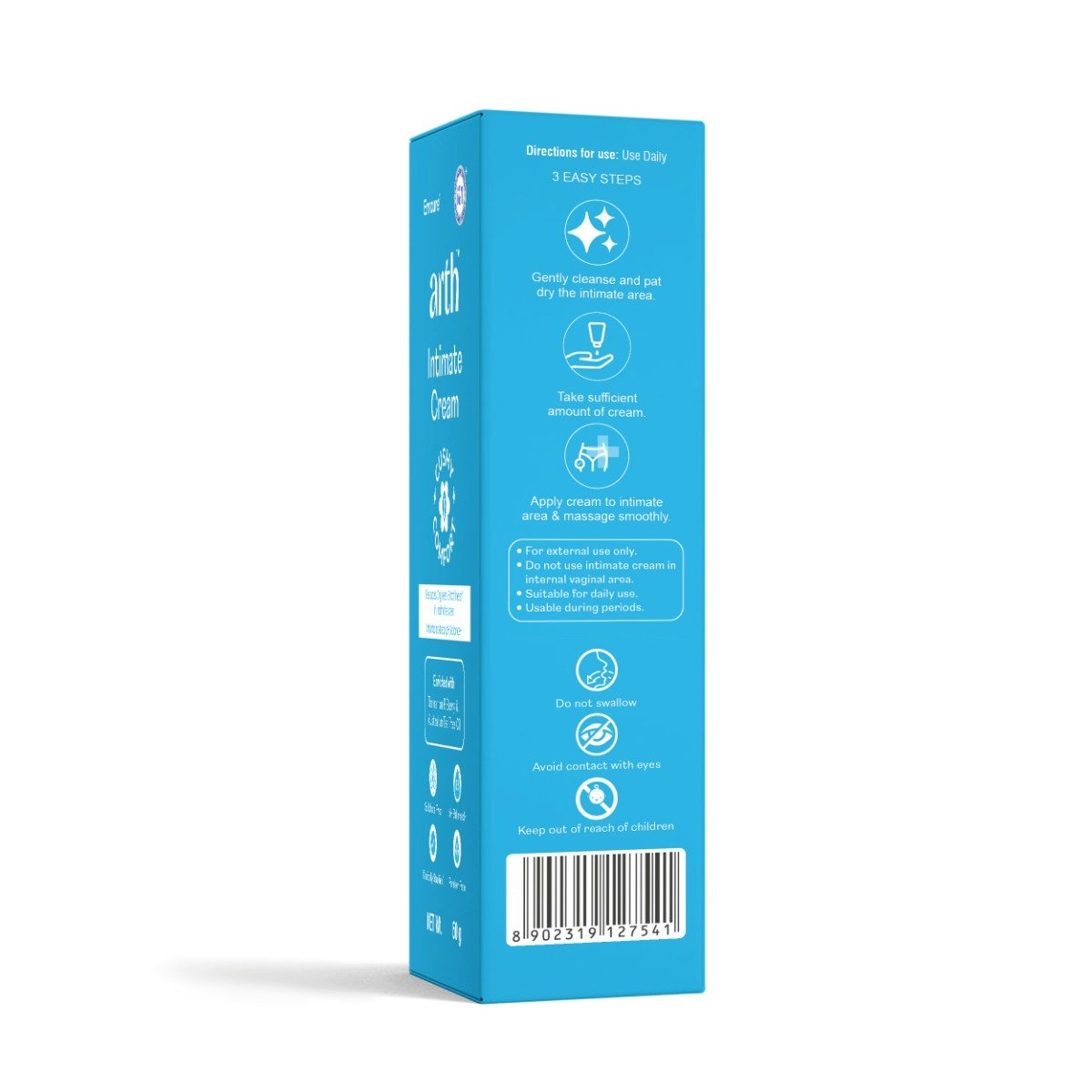 Arth Intimate Cream | Reduces Intimate Itchiness & Dryness | Maintains pH of 3.5-4.5 | 60 gm, Pack of 1 Arth Intimate Cream | Reduces Intimate Itchiness & Dryness | Maintains pH of 3.5-4.5 | 60 gm, Pack of 1