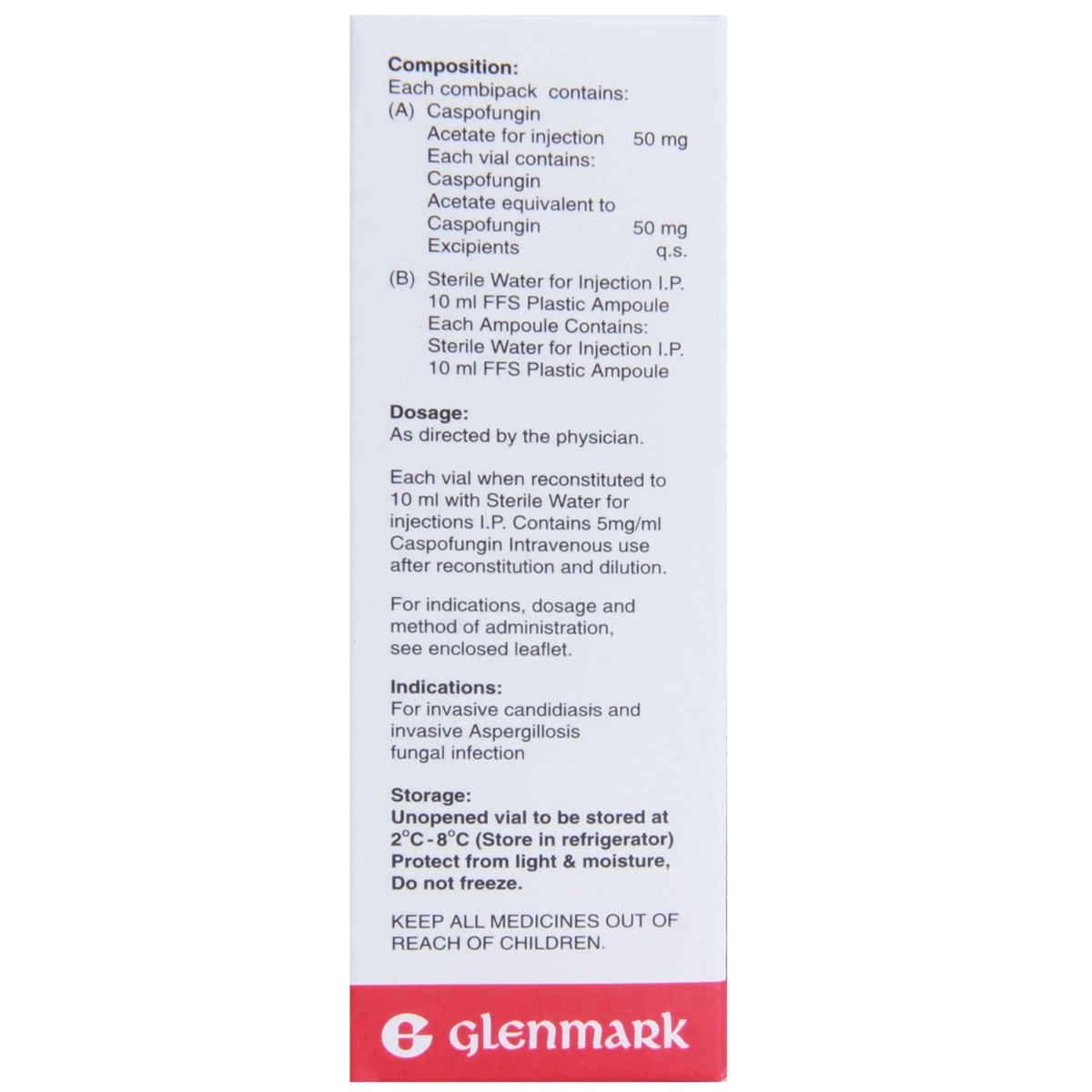 Casfung 50mg Injection 1 ml Price, Uses, Side Effects, Composition ...