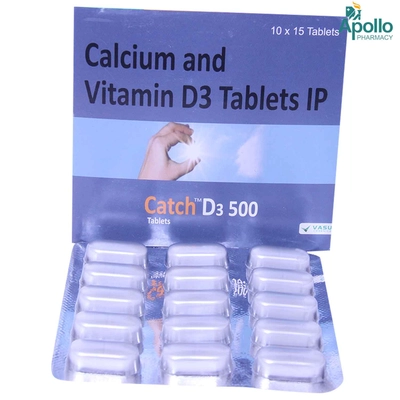 Catch D3 500 Tablet 15's, Pack of 15 TABLETS