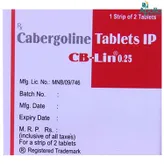 CB-Lin 0.25 Tablet 2's, Pack of 2 TABLETS
