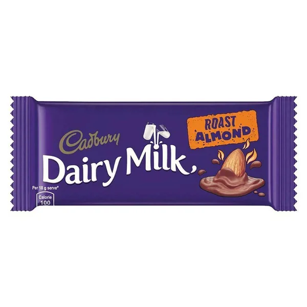 Cadbury Dairy Milk Roast Almond Chocolate, 36 gm, Pack of 1