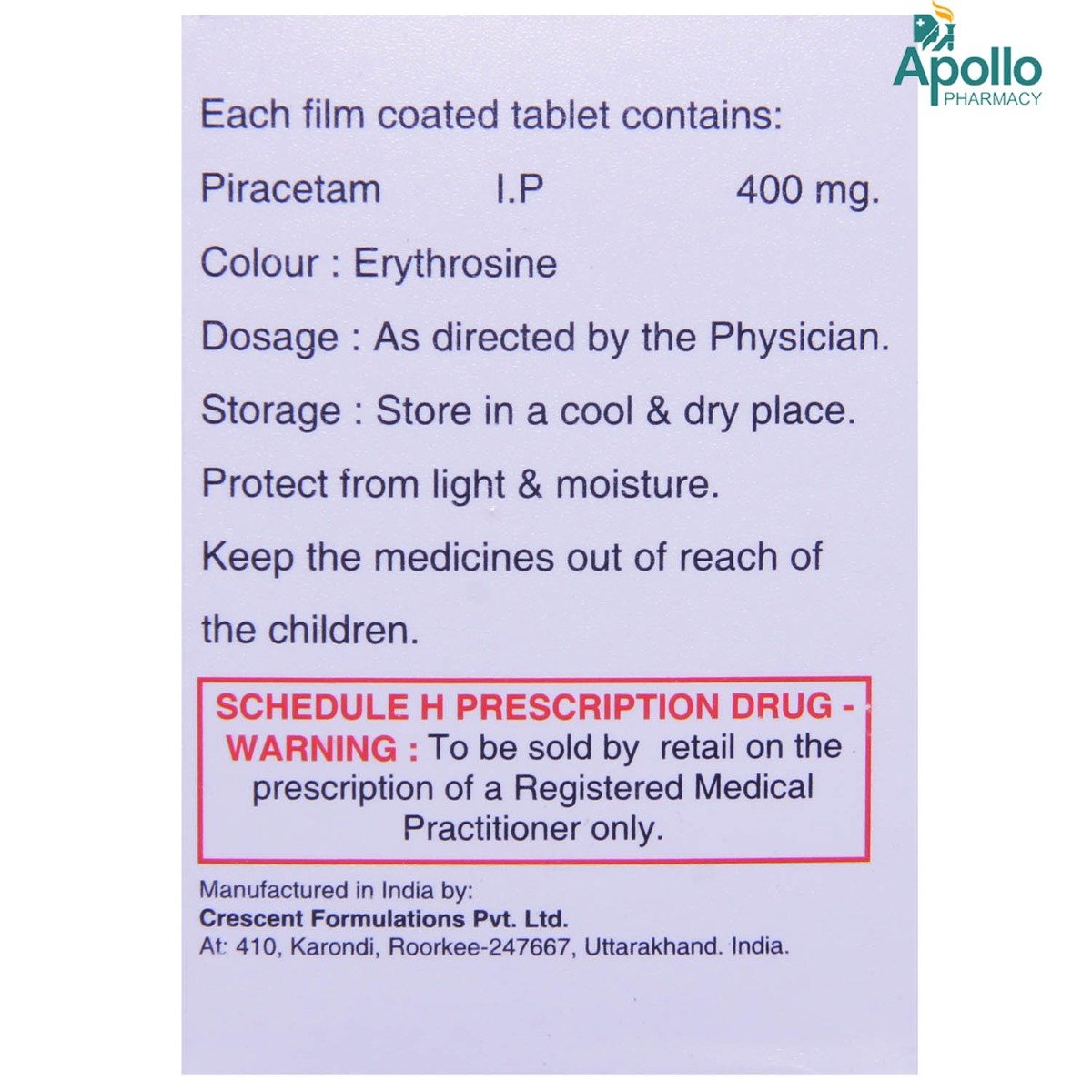 Ceact 400 mg Tablet 10's, Pack of 10 TabletS Ceact 400 mg Tablet 10's, Pack of 10 TabletS