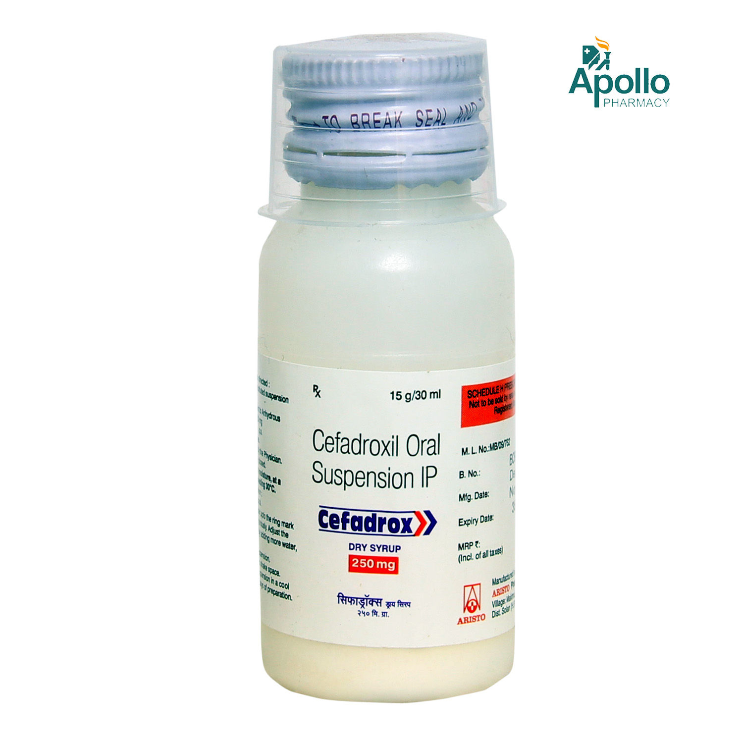 Buy Cefadrox 250 mg Syrup 30 ml Online