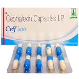 Ceff 500 Capsule 10's, Pack of 10 CapsuleS