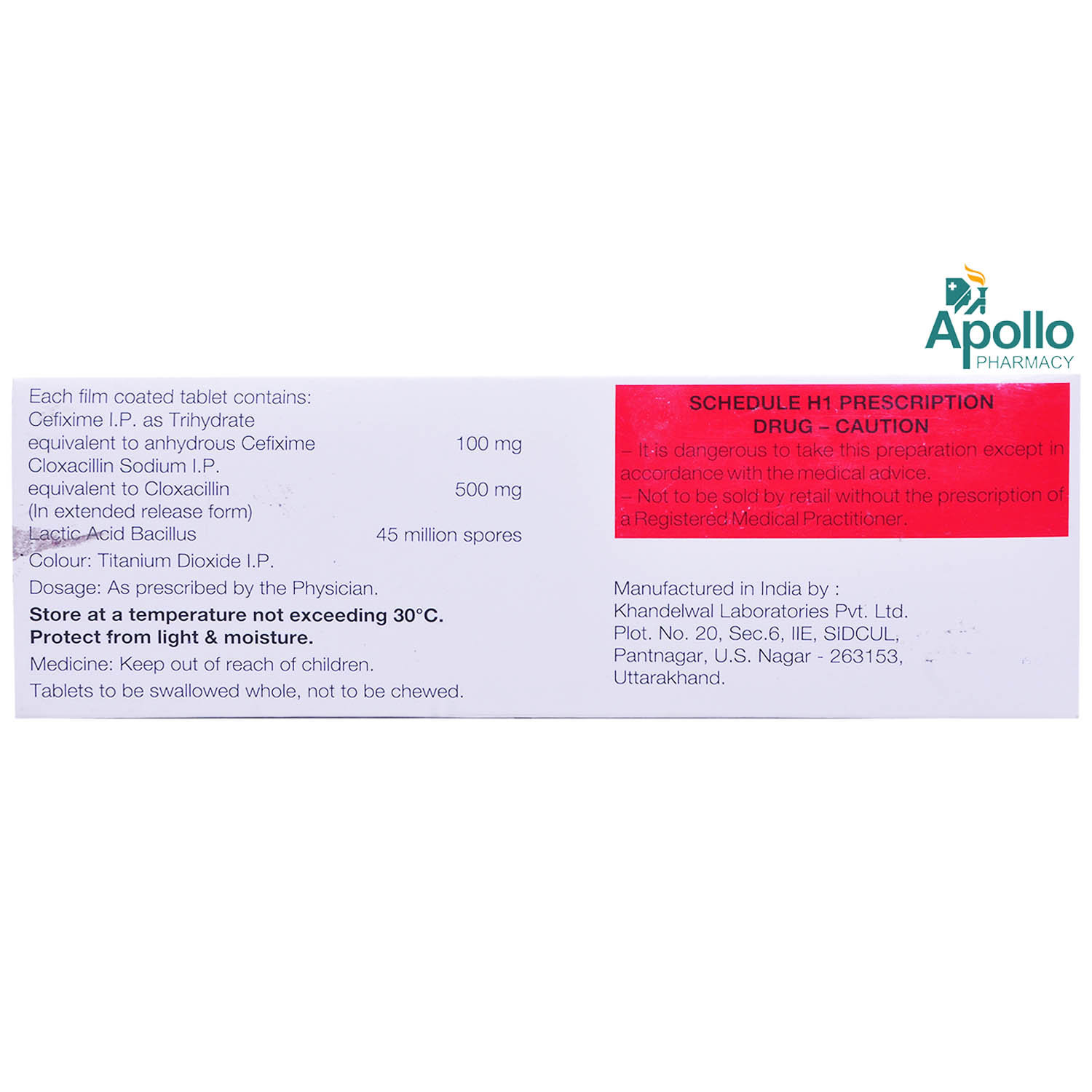 Cefi XL 100 mg Tablet 10's, Pack of 10 TabletS Cefi XL 100 mg Tablet 10's, Pack of 10 TabletS