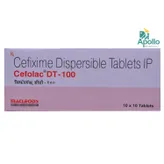 Cefolac DT 100 Tablet 10's, Pack of 10 TabletS