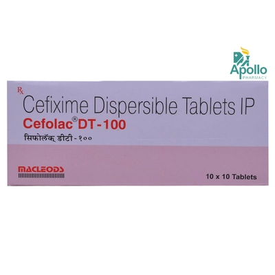 Cefolac DT 100 Tablet 10's, Pack of 10 TabletS