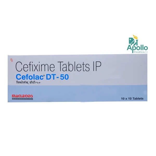 Cefolac DT 50 Tablet 10's, Pack of 10 TabletS