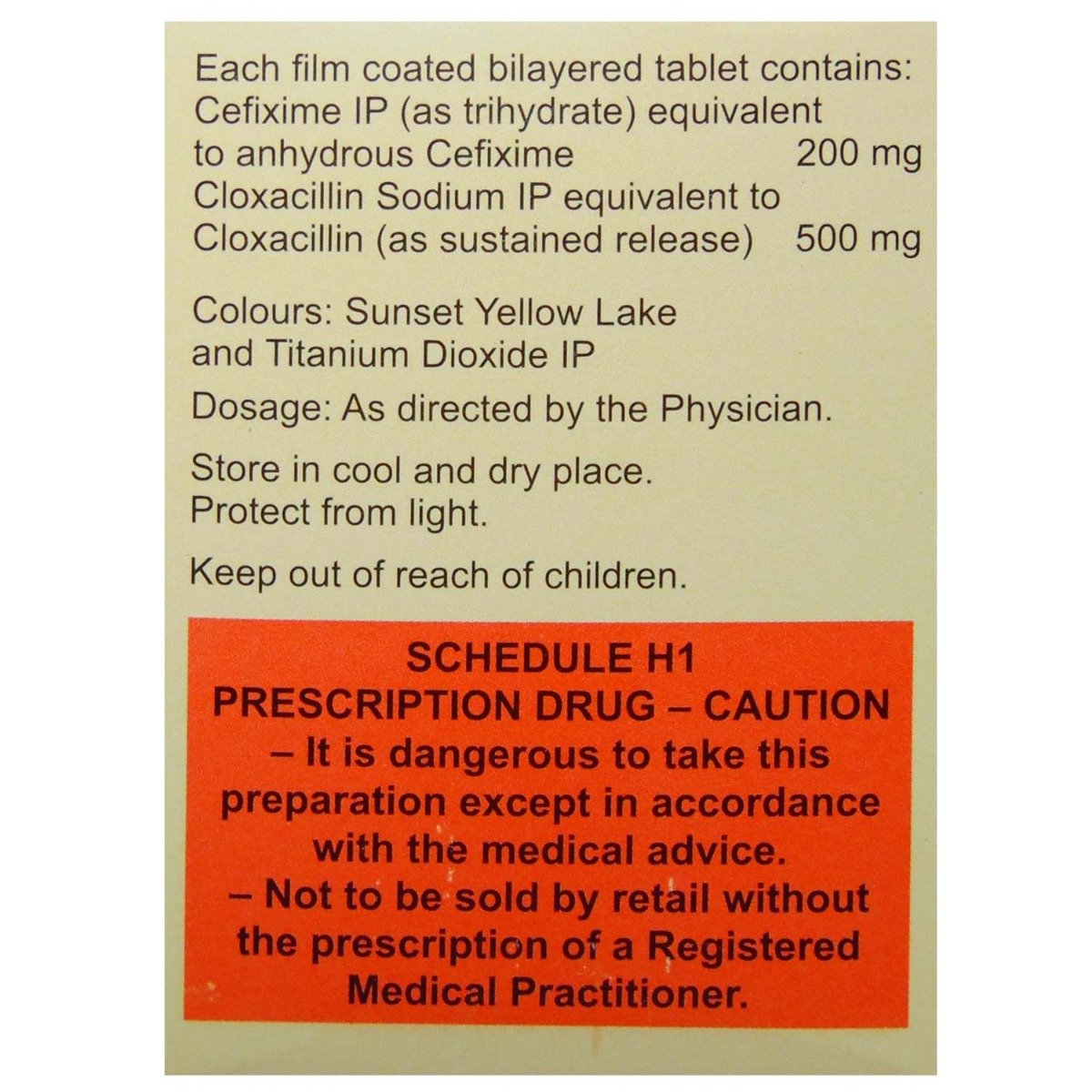 Cefolac XL 200 mg Tablet 10's, Pack of 10 TabletS Cefolac XL 200 mg Tablet 10's, Pack of 10 TabletS