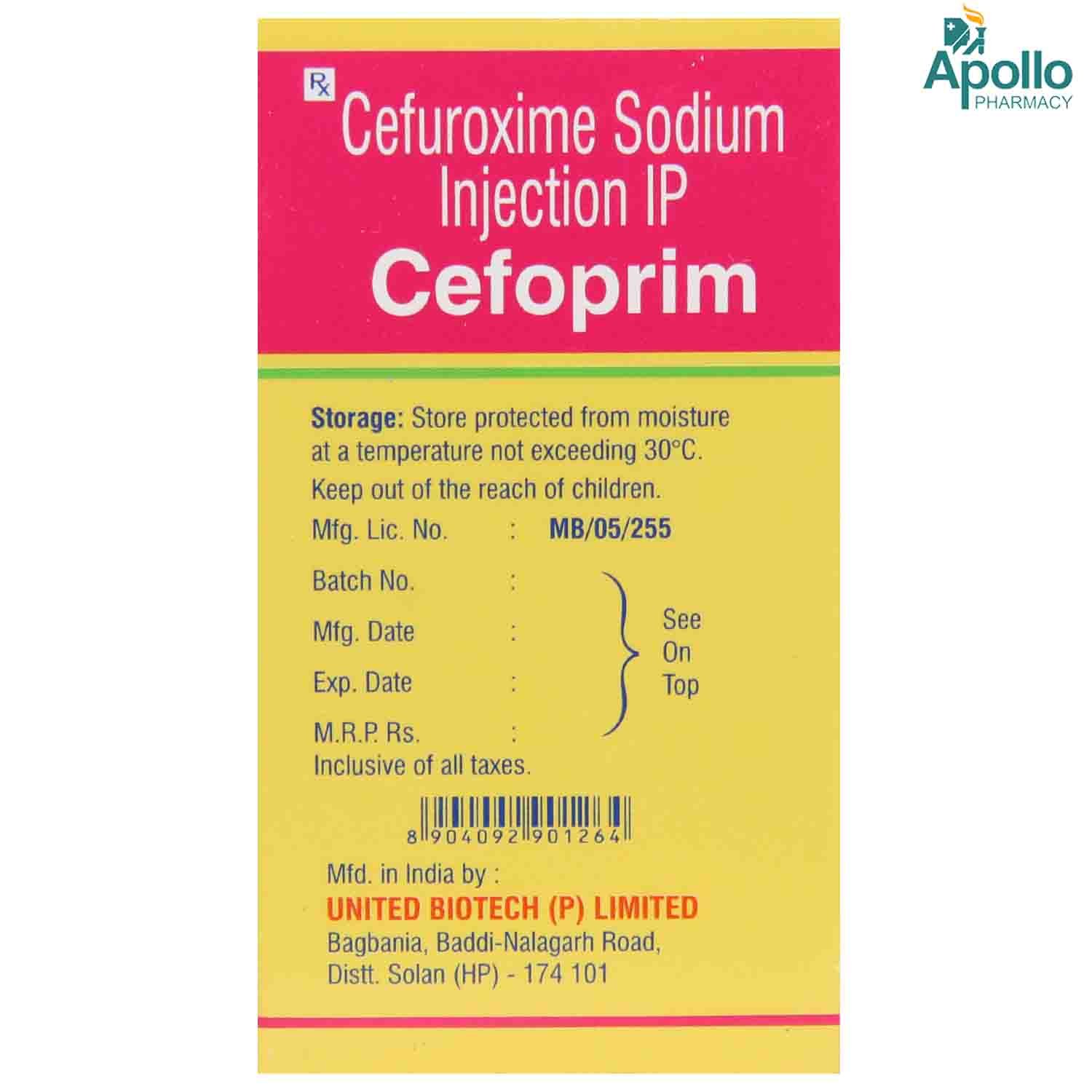 CEFOPRIM VAIL INJECTION 1.5GM , Pack of 1 INJECTION CEFOPRIM VAIL INJECTION 1.5GM , Pack of 1 INJECTION