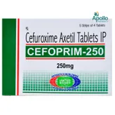 Cefoprim 250 Tablet 4's, Pack of 4 TabletS