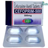 Cefoprim 500 Tablet 4's, Pack of 4 TABLETS