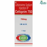 Cefoprim 750 mg Injection 1's, Pack of 1 Injection
