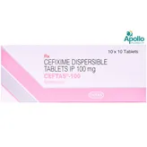 Ceftas 100 mg Tablet 10's, Pack of 10 TabletS
