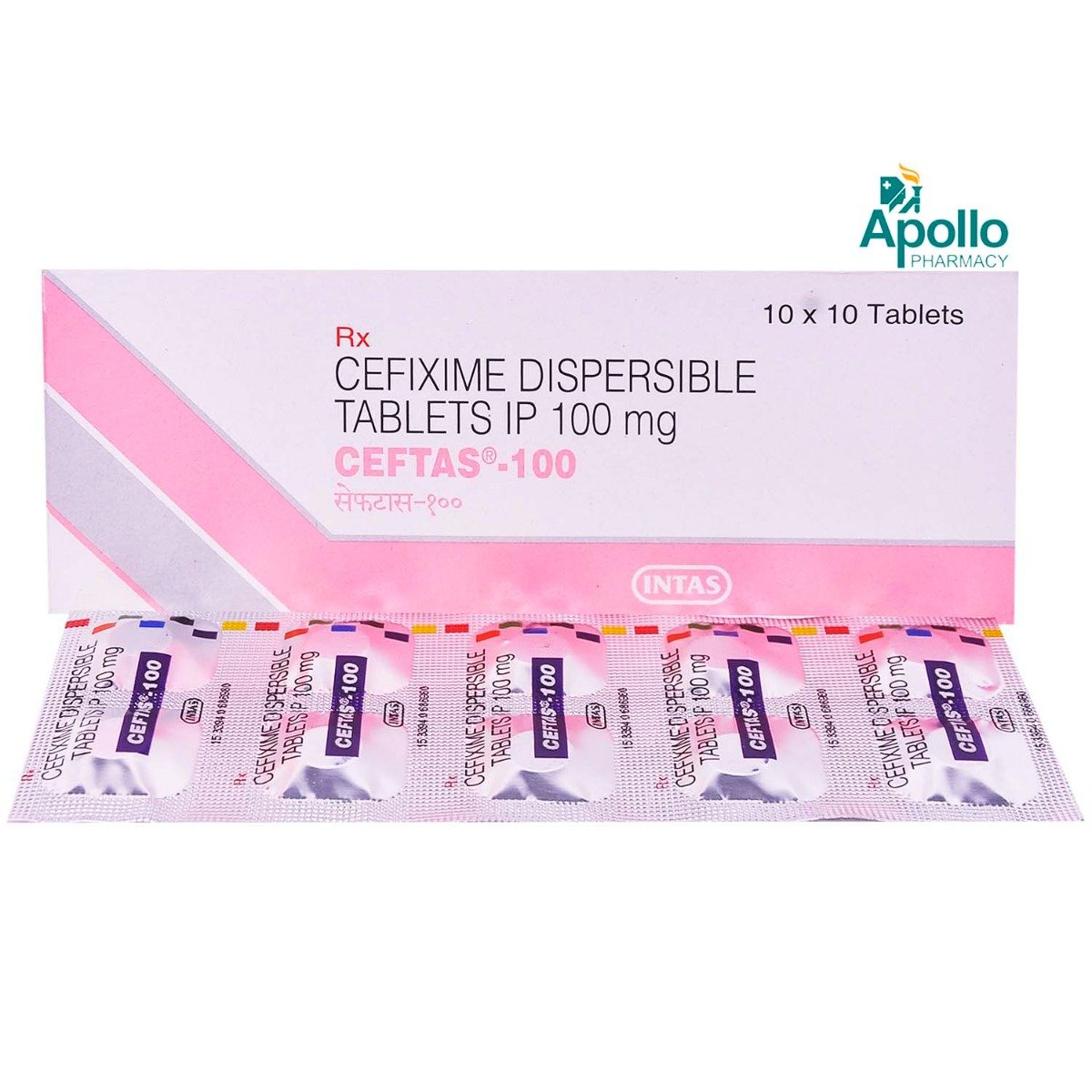 Ceftas 100 mg Tablet 10's, Pack of 10 TabletS Ceftas 100 mg Tablet 10's, Pack of 10 TabletS