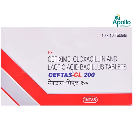 Ceftas-CL 200 Tablet 10's