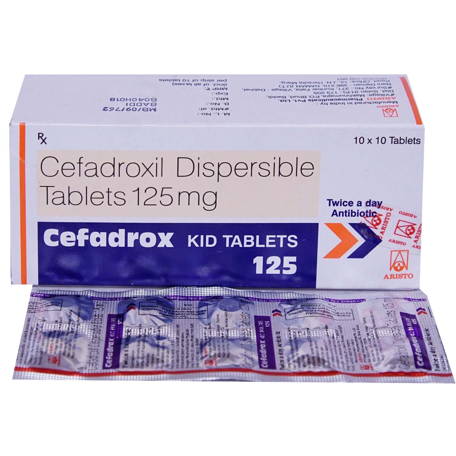 Buy CEFADROX KID 125MG TABLET Online