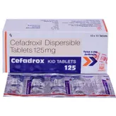 Cefadrox Kid 125 mg Tablet, Pack of 10 TabletS
