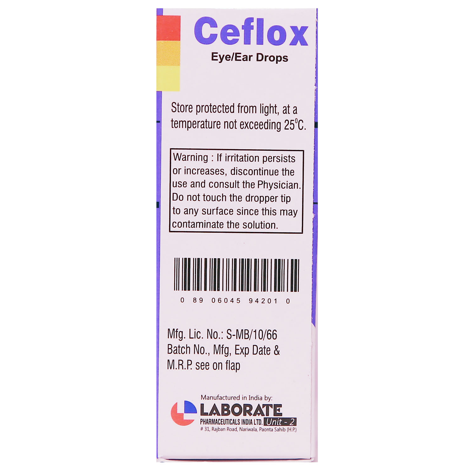 Ceflox Eye/Ear Drops 10 ml, Pack of 1 DROPS Ceflox Eye/Ear Drops 10 ml, Pack of 1 DROPS