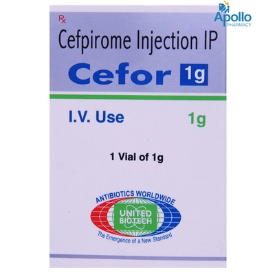 CEFOR INJECTION 1GM, Pack of 1 INJECTION