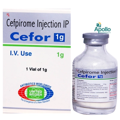 CEFOR INJECTION 1GM, Pack of 1 INJECTION