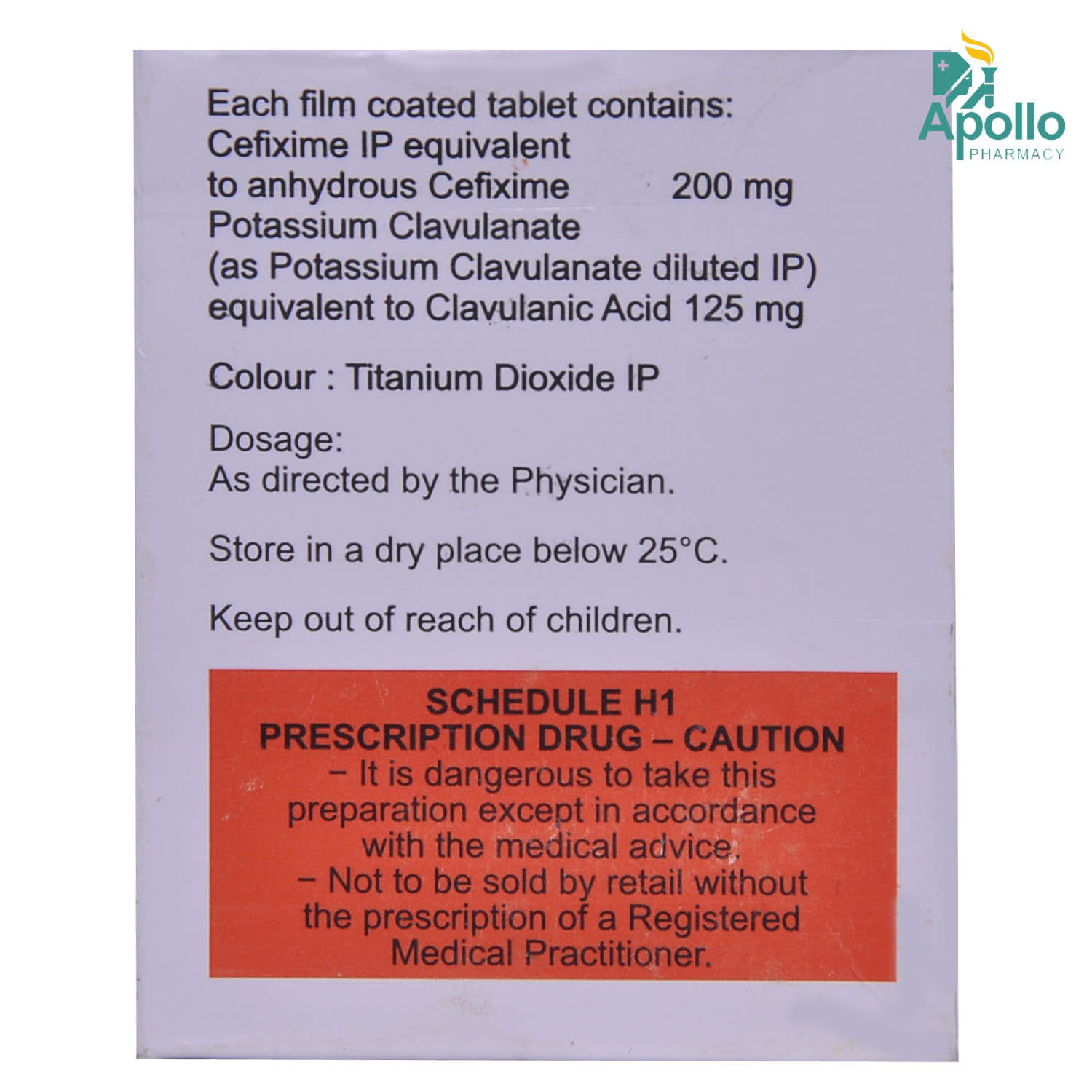 Cefolac CV 200 mg Tablet 4's, Pack of 4 TabletS Cefolac CV 200 mg Tablet 4's, Pack of 4 TabletS