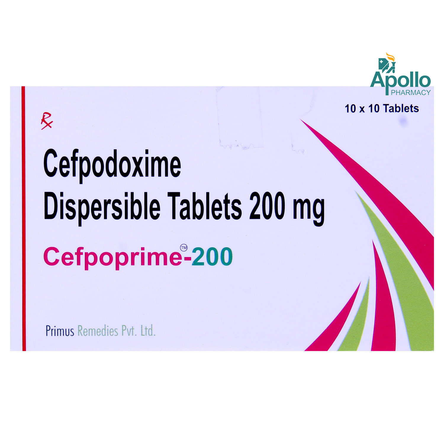 Cefpoprime 200 mg Tablet 10's, Pack of 10 TabletS Cefpoprime 200 mg Tablet 10's, Pack of 10 TabletS