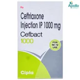 Cefbact 1 gm Injection 1's, Pack of 1 Injection