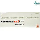 Cefadrox CV DT 250/62.5 Tablet 10's, Pack of 10 TABLETS
