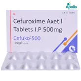 CEFUKO 500MG TABLET 10'S, Pack of 10 TabletS
