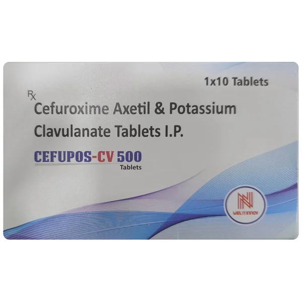 Cefupos-CV 500 Tablet 10's, Pack of 10