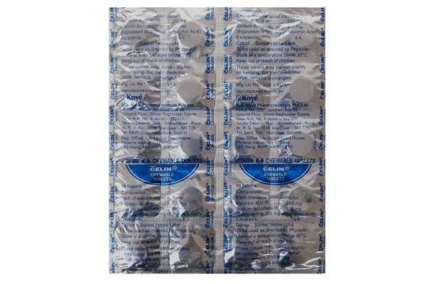 Celin Chewable 500 mg Tablet 20's, Pack of 20 TABLETS Celin Chewable 500 mg Tablet 20's, Pack of 20 TABLETS