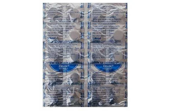 Celin Chewable 500 mg Tablet 20's, Pack of 20 TABLETS