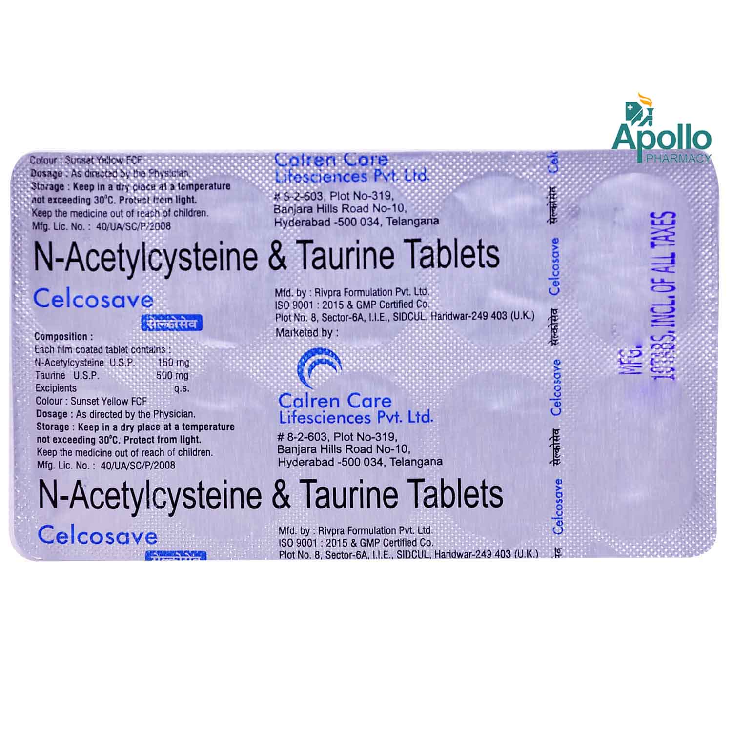 Celcosave Tablet 10's, Pack of 10 TABLETS Celcosave Tablet 10's, Pack of 10 TABLETS