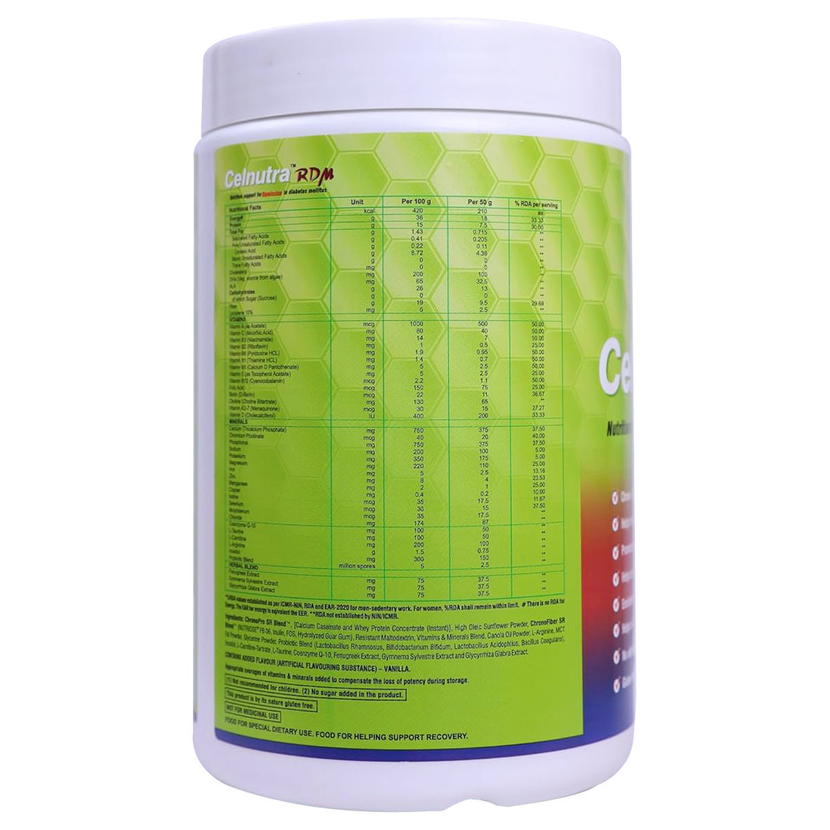 Celnutra RDM Creamy Vanilla Flavour Powder | Uses, Side Effects, Price ...
