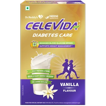 Celevida Diabetes Care Vanilla Flavour Protein Powder, 400 gm