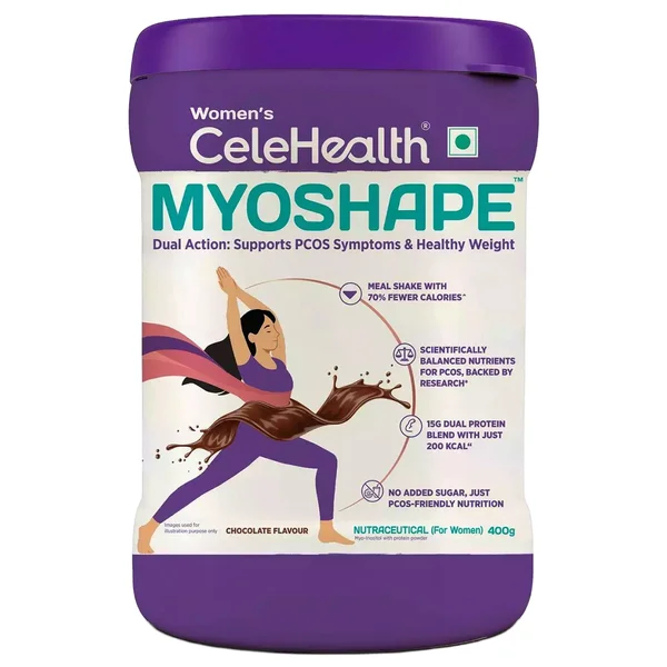 Celehealth Myoshape Chocolate Flavour Women'S Powder, 400 gm