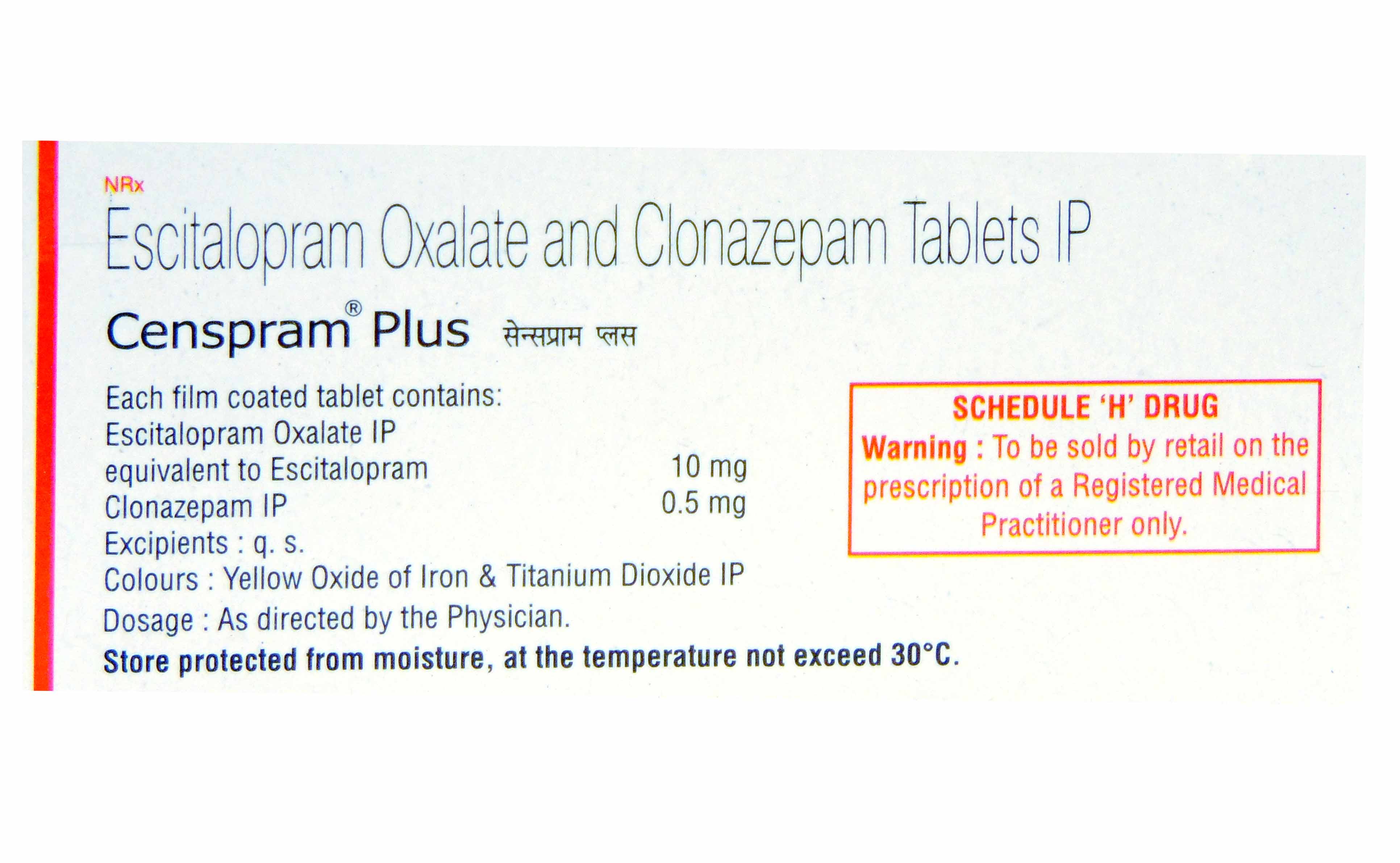 Censpram Plus Tablet 10's, Pack of 10 TABLETS Censpram Plus Tablet 10's, Pack of 10 TABLETS