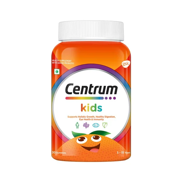 Centrum Multivitamins for 5-15 Years Kids, 30 Gummies, Pack of 1