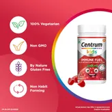 Centrum Kids Immune Fuel Strawberry Flavour with Betaglucan, Vitamin C &amp; Zinc, 30 Gummies, Pack of 1